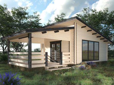 Кемпинговый дом с верандой КД-6544 