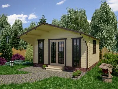 Бюджетный дачный домик Д-545-1 5х4.5м  Бюджетный дачный домик Д-545-1