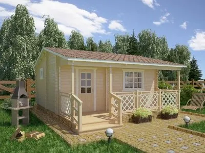 Дачный дом Д-645-6 6х5.8м  Дачный дом Д-645-6