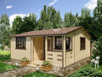 Дачный дом Д-66-1 6х6м  Дачный дом Д-66-1