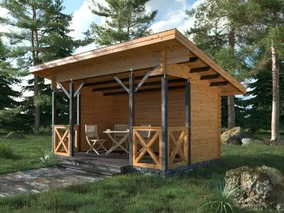 Открытая беседка для дачи Б-53-2   Открытая беседка для дачи Б-53-2