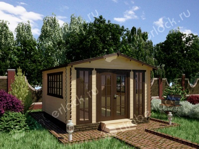 Беседка закрытая Б-44-3 4х4м  Беседка закрытая Б-44-3