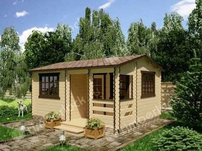 Маленький дачный домик Д-54 5х4м  Маленький дачный домик Д-54