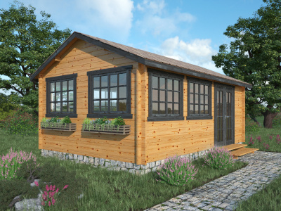 Беседка закрытая Б-64 6х4 м  Беседка закрытая Б-64