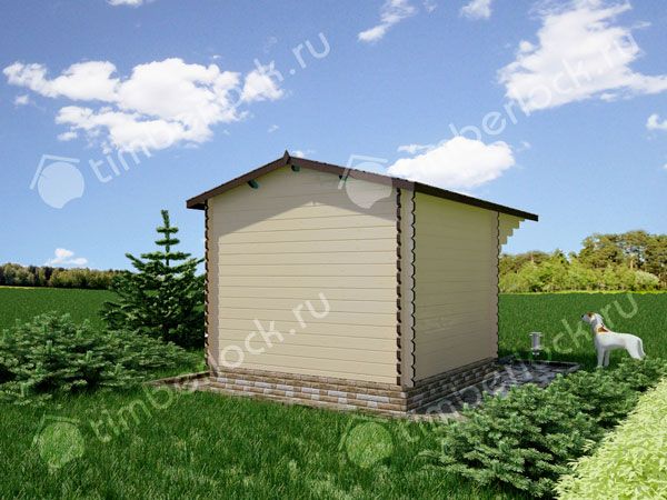 Садовый домик из минибруса 3х3 (С-33-1)