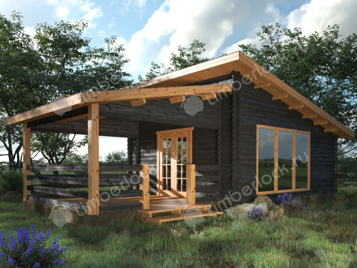 Кемпинговый дом с верандой КД-6544 10х5м площадью 40.7 Кемпинговый дом с верандой КД-6544
