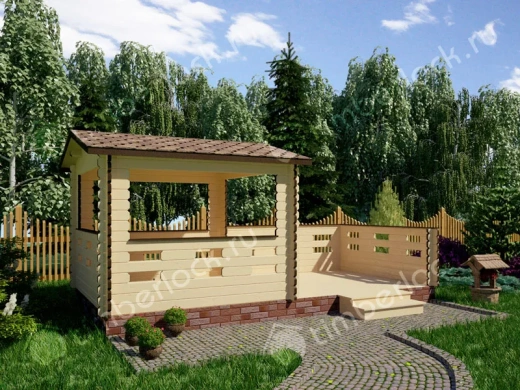 Беседка прямоугольная Б-33-4 