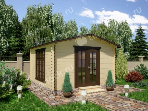 Беседка закрытая 4х4 (Б-44-4) 4х4м площадью 13.8 Беседка закрытая 4х4 (Б-44-4)