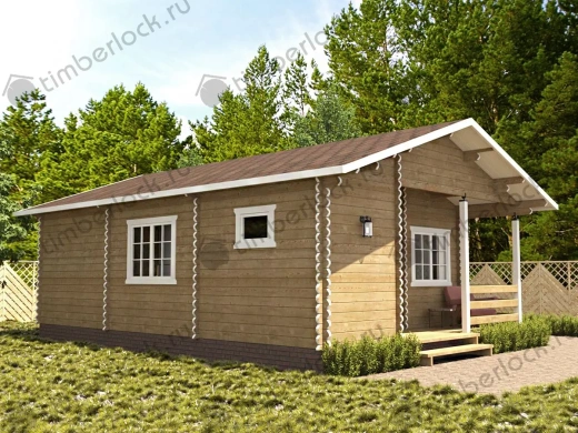 Дачный домик  Д-68 6х8м площадью 43.3 Дачный домик  Д-68