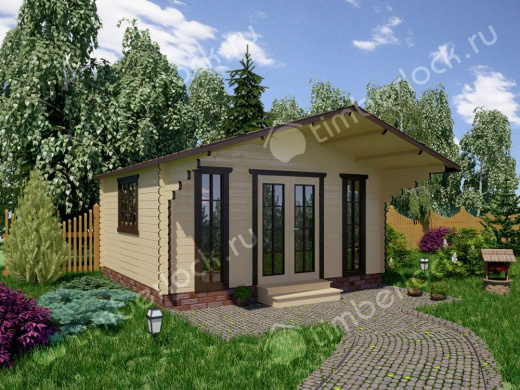 Летний домик для пляжа П-545-1 5х4.5м площадью 19.7 Летний домик для пляжа П-545-1