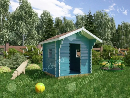 Детский домик из дерева «Малыш» 1.5х1.5м площадью 2.72 Детский домик из дерева «Малыш»