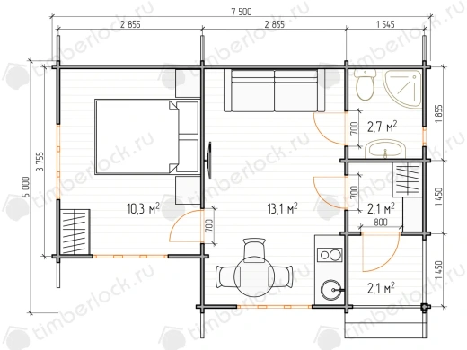 Дачный дом Д-755 