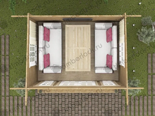 Беседка закрытая 3х4 Б-34 