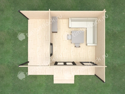 Беседка из бруса Б-56 