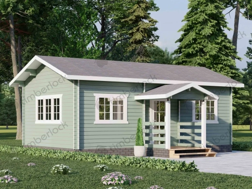 Дачный дом с крыльцом Д-4575  площадью  Дачный дом с крыльцом Д-4575