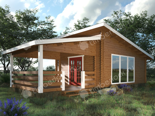 Кемпинговый дом с верандой КД-6544 10х5м площадью 40.7 Кемпинговый дом с верандой КД-6544