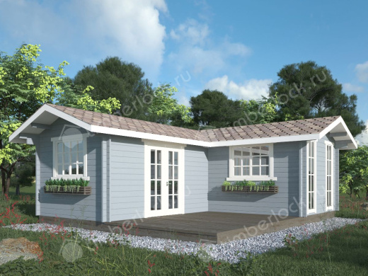 Садовый домик из бруса С-76 