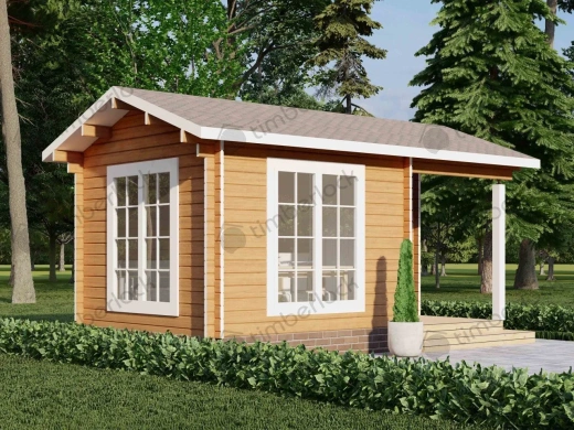Садовый домик с санузлом С-35 5х3 м площадью 12.7 Садовый домик с санузлом С-35