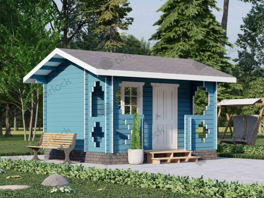 Садовый домик  С-425-2 4х3.5 м площадью 12.7 Садовый домик  С-425-2