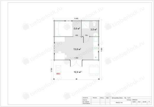Кемпинговый домик КД-5470 