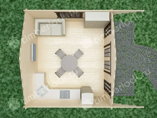 Бюджетный дачный домик Д-545-1 