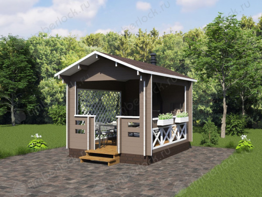 Беседка открытая Б-34-1 