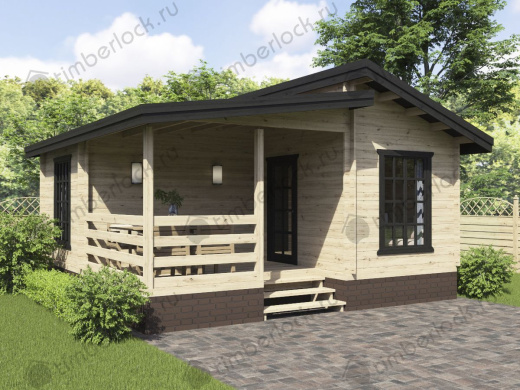 Кемпинговый домик КД-66 6х6м площадью 32.9 Кемпинговый домик КД-66