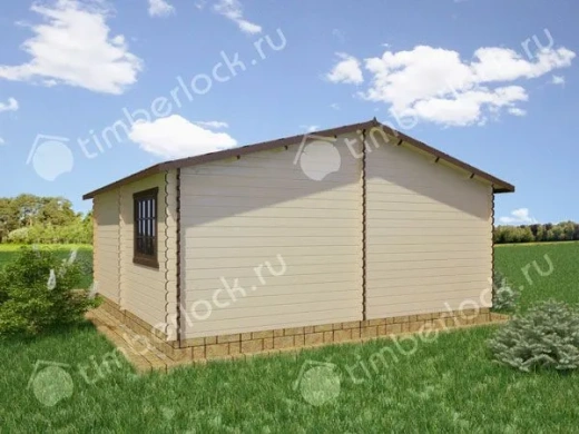 Дачный домик  6х6 с верандой Д-66-3 