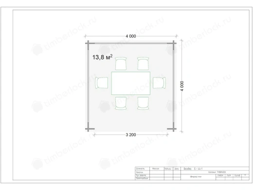 Открытая беседка Б-44-1 