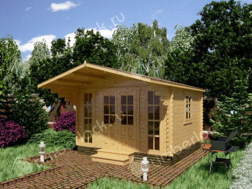 Садовый домик из минибруса С-3838-1 3.8х3.8м площадью 12.3 Садовый домик из минибруса С-3838-1