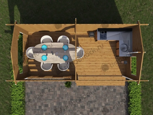 Беседка открытая  Б-36 