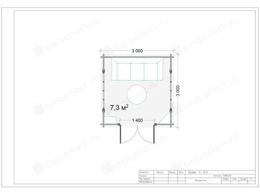 Беседка закрытая Б-33-6 