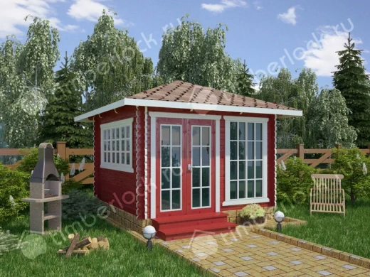 Застекленная беседка Б-3535 3.5х3.5м площадью 10.3 Застекленная беседка Б-3535