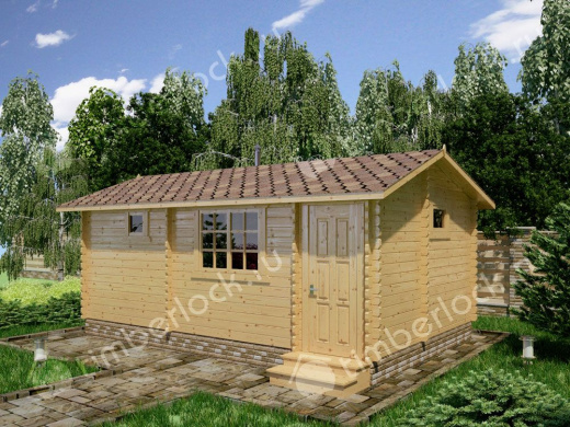 Садовая баня из бруса БА-64-1 
