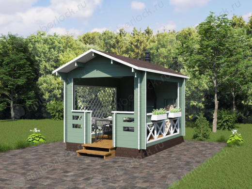 Беседка открытая Б-34-1 