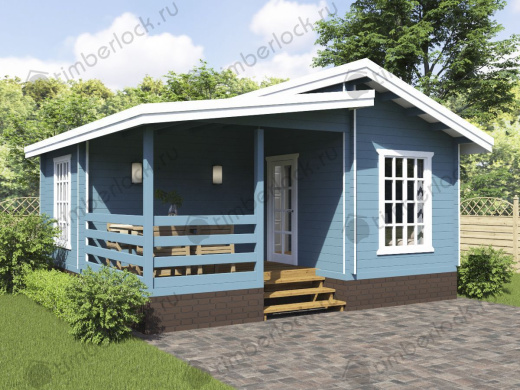 Кемпинговый домик КД-66 6х6м площадью 32.9 Кемпинговый домик КД-66