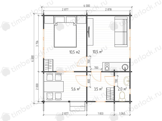 Дачный дом Д-66-4 