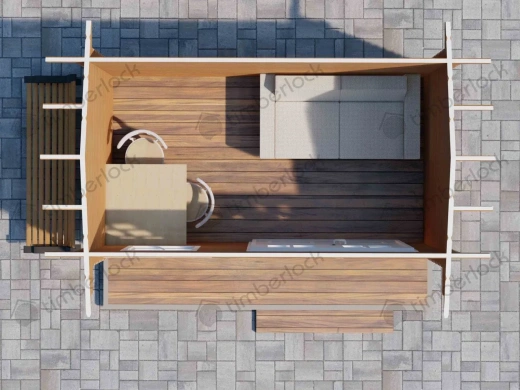 Хозблок из бруса Х-235 