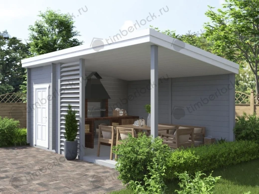 Беседка с хозблоком Б-63 