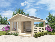 Садовый домик с верандой  5х4 (С-54-1)