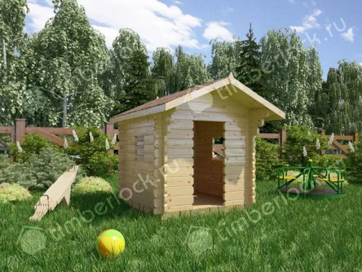 Детский домик из дерева «Малыш» 1.5х1.5м площадью 2.72 Детский домик из дерева «Малыш»