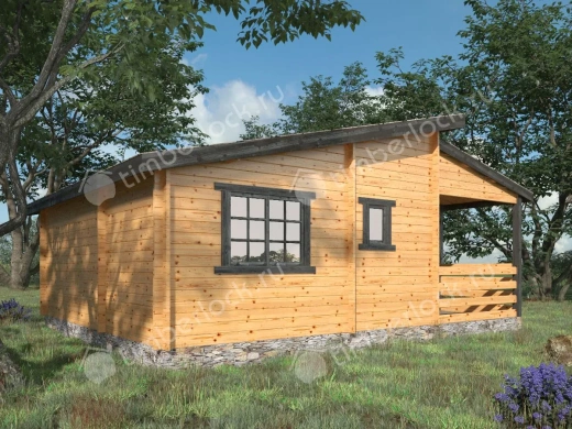 Дачный дом с верандой Д-756 