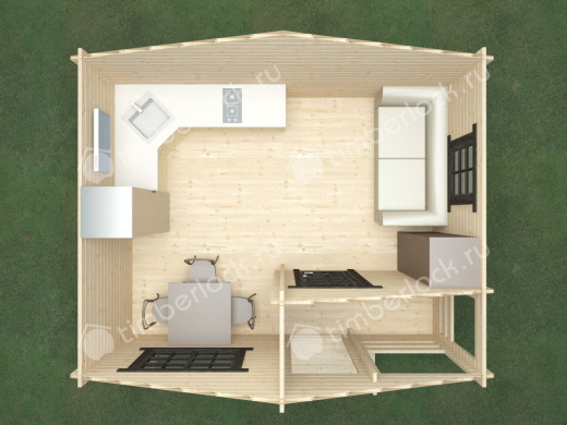 Маленький садовый домик С-54 