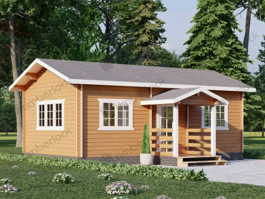 Дачный дом с крыльцом Д-4575  площадью  Дачный дом с крыльцом Д-4575