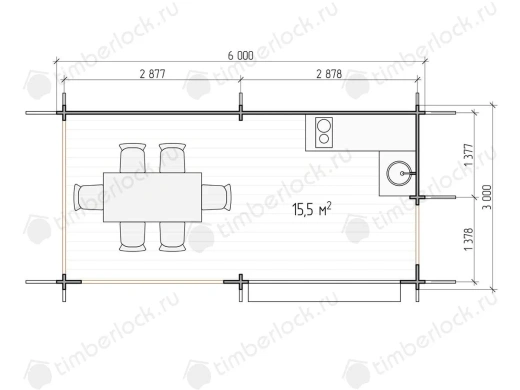 Беседка открытая  Б-36 