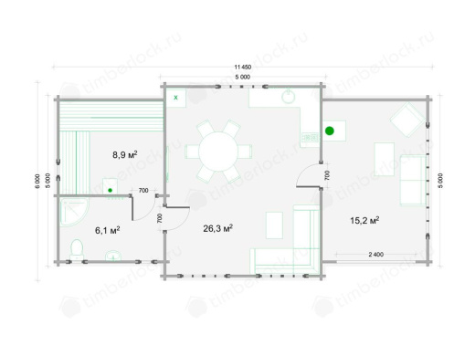 Проект дома шале Ш-611 