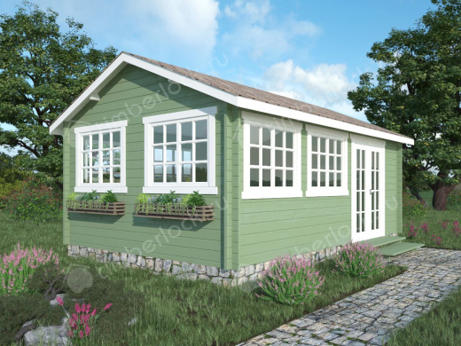 Беседка закрытая Б-64 6х4 м площадью 21.2 Беседка закрытая Б-64