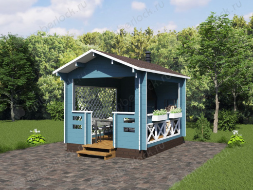 Беседка открытая Б-34-1 