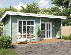 Садовый домик с террасой 3х6 (С-63)