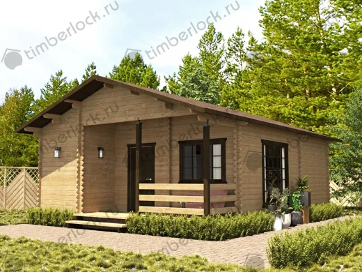 Дачный домик  Д-68 6х8м площадью 43.3 Дачный домик  Д-68